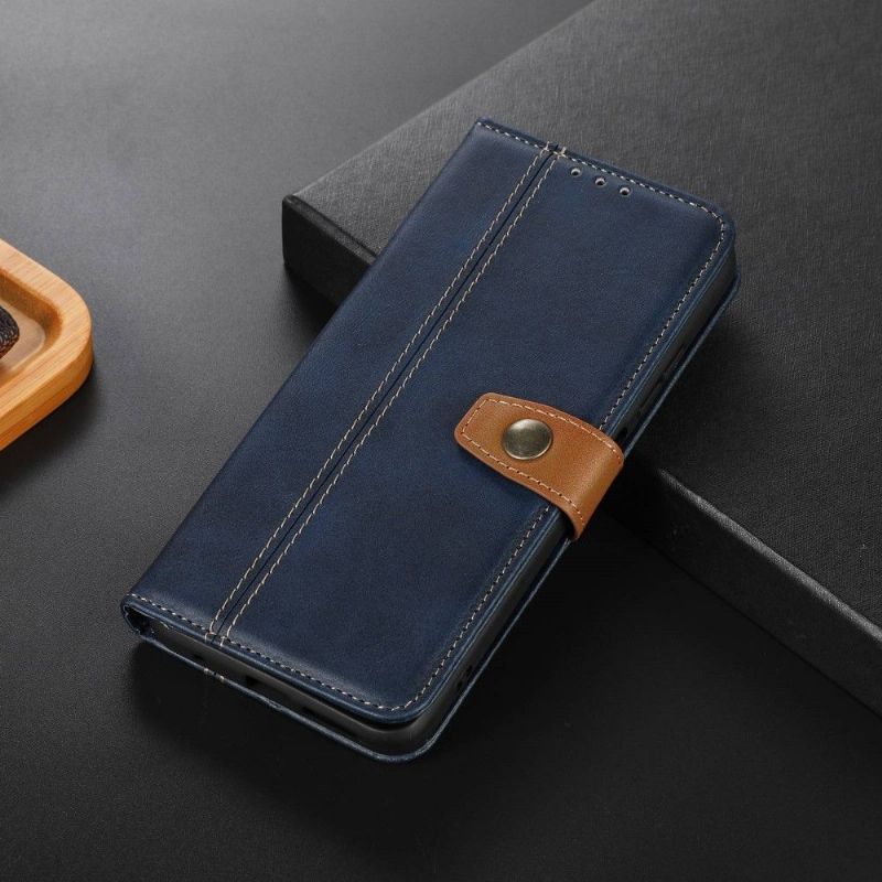 Flip Cover Xiaomi Redmi Note 11 / Note 11S Premium Kunstlæder Med Syninger