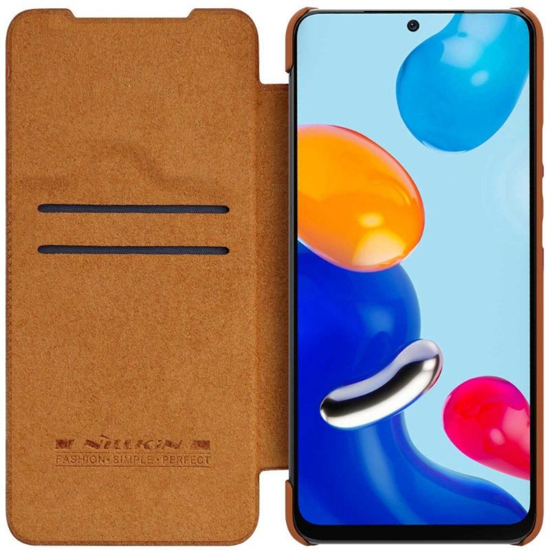 Flip Cover Xiaomi Redmi Note 11 / Note 11S Qin-serien Lædereffekt