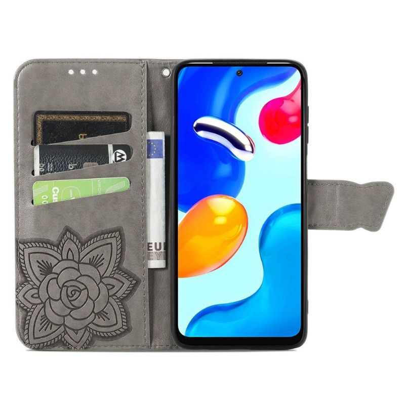 Flip Cover Xiaomi Redmi Note 11 / Note 11S Relief Sommerfugl