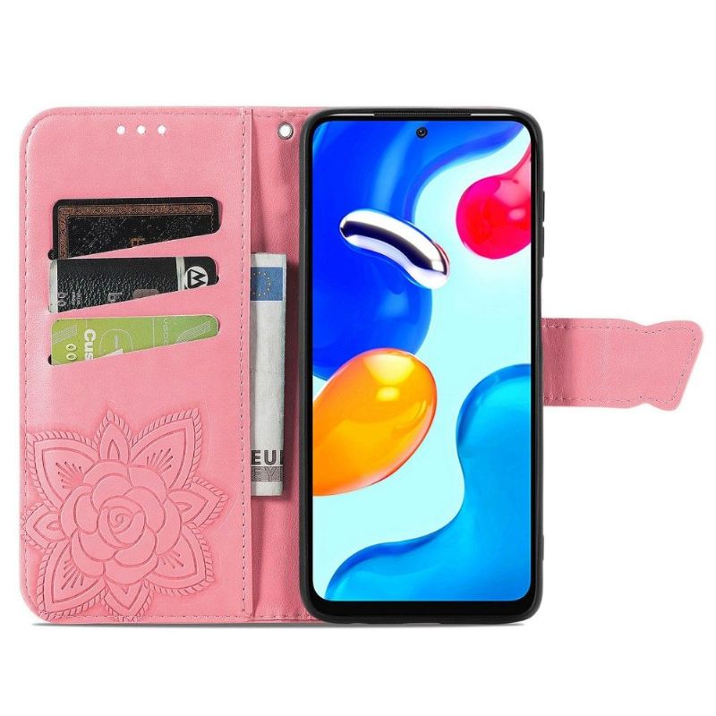 Flip Cover Xiaomi Redmi Note 11 / Note 11S Relief Sommerfugl