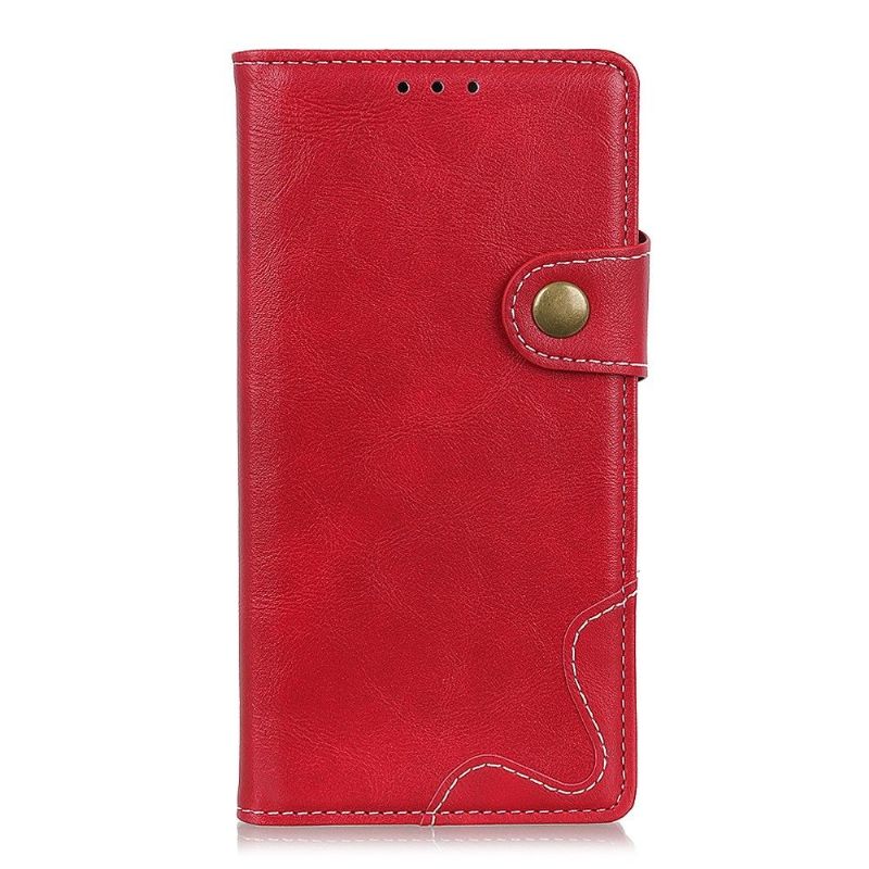 Flip Cover Xiaomi Redmi Note 11 / Note 11S S Form Lædereffekt Udsatte Sømme