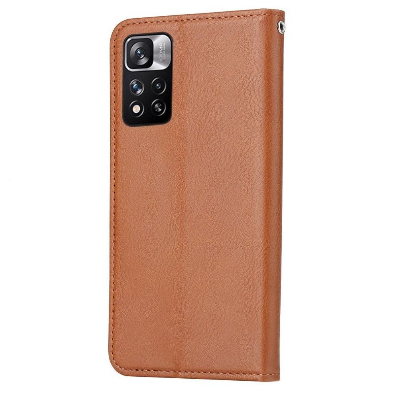 Flip Cover Xiaomi Redmi Note 11 / Note 11S Stand Case Lædereffekt