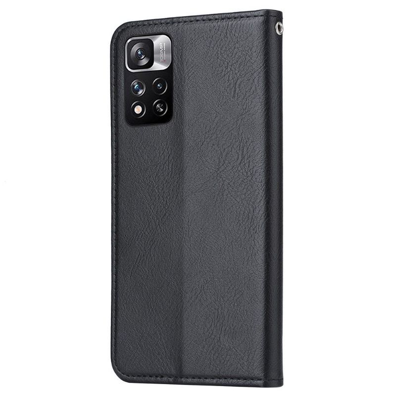 Flip Cover Xiaomi Redmi Note 11 / Note 11S Stand Case Lædereffekt