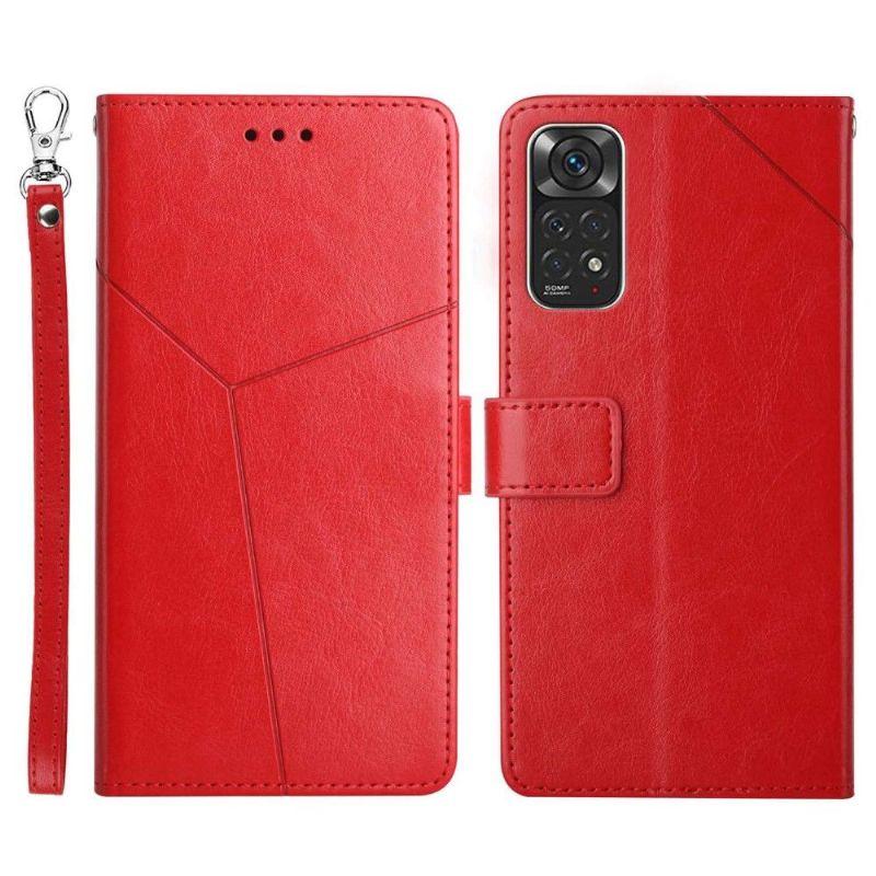 Flip Cover Xiaomi Redmi Note 11 / Note 11S Y Lines Lædereffekt