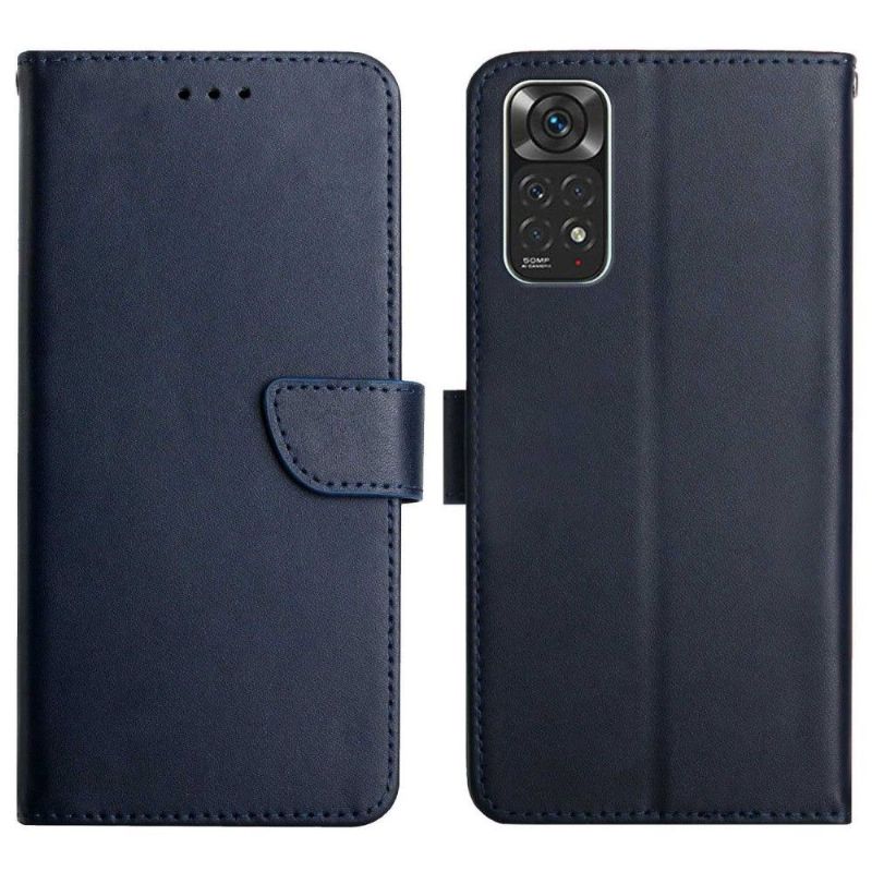 Læder Cover Xiaomi Redmi Note 11 / Note 11S Glat Berøringslæder