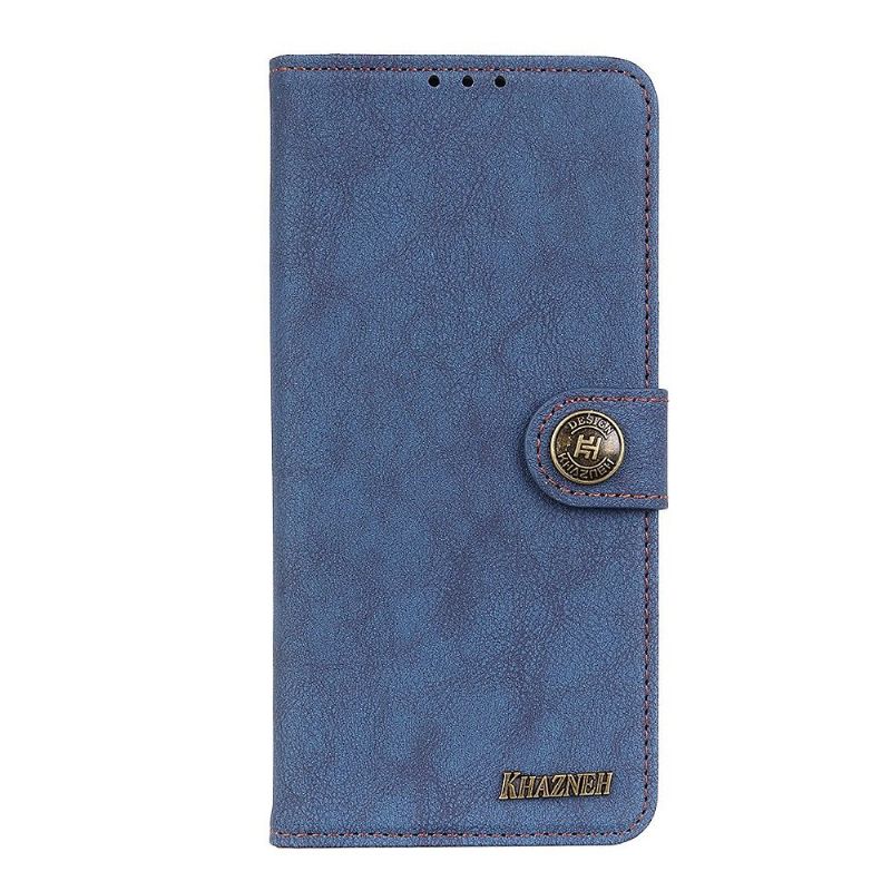 Læder Cover Xiaomi Redmi Note 11 / Note 11S Khazneh Retro Lædereffekt