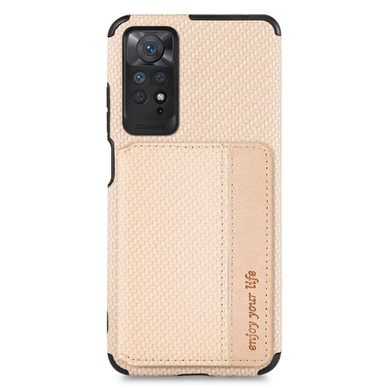 Mobilcover Xiaomi Redmi Note 11 / Note 11S Carbon Fiber Card Holder Support Funktion