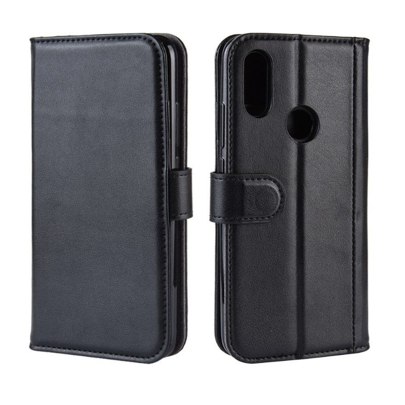 Etui Xiaomi Redmi 7 Premium Læder Kortholder - Sort