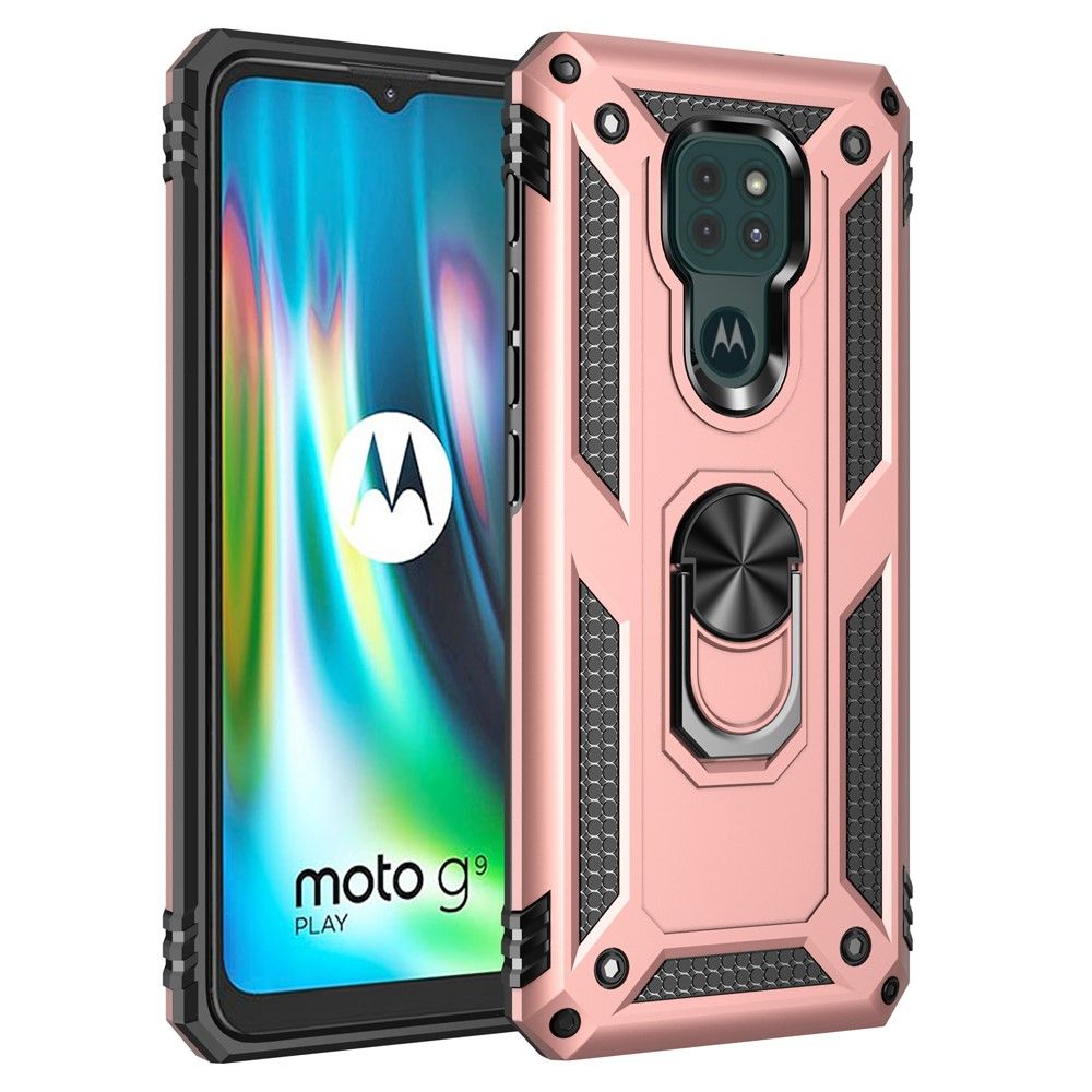 Cover Motorola Moto G9 Play Hybrid Supportfunktion