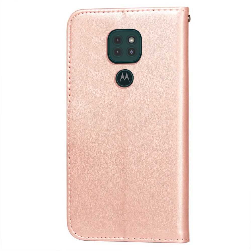 Flip Cover Motorola Moto G9 Play Hemming Kunstlæder Blonder