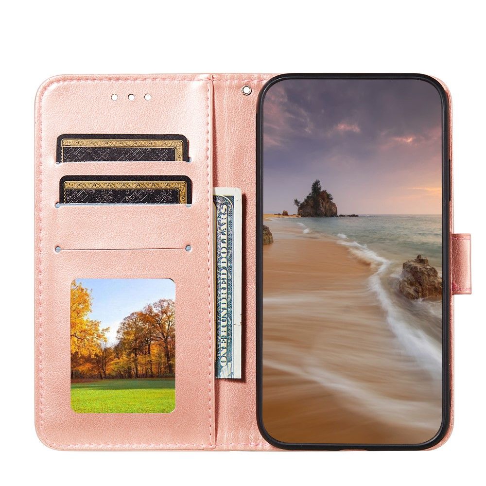 Flip Cover Motorola Moto G9 Play Hemming Kunstlæder Blonder