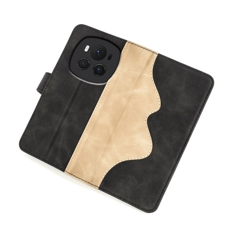 Flip Cover Til Honor Magic 6 Pro Tofarvet Design