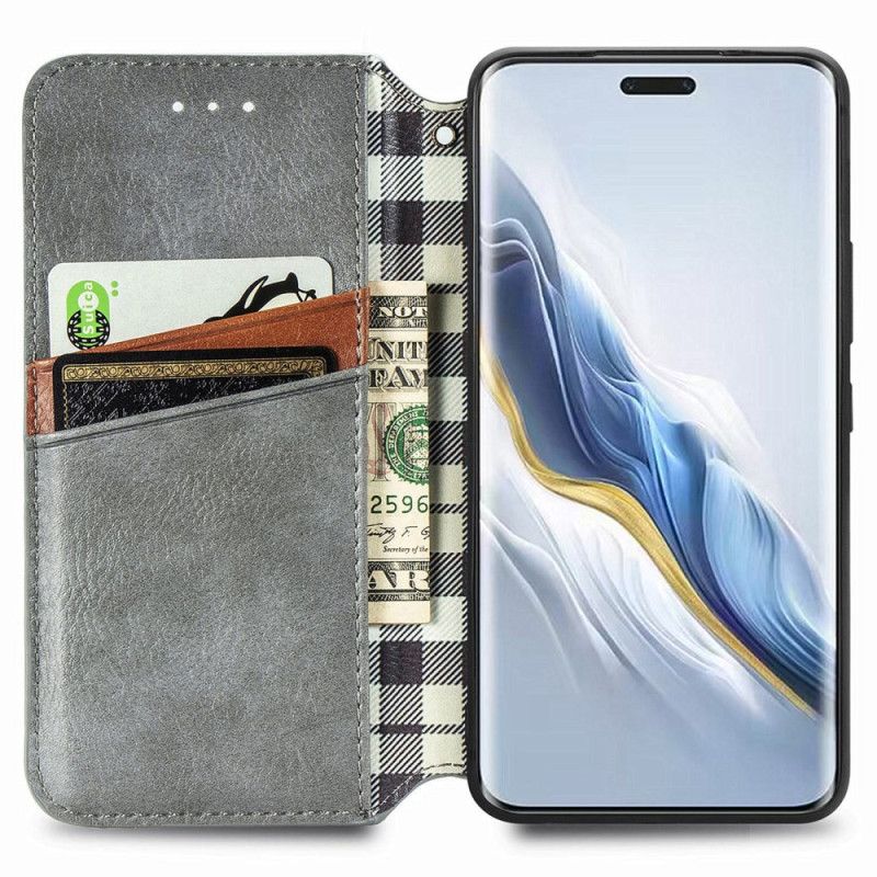 Læder Cover Honor Magic 6 Pro Telefon Etui Retro Ruskindstil