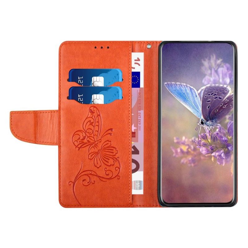 Case Samsung Galaxy S21 Ultra 5G Original Flip Cover Sommerfugl