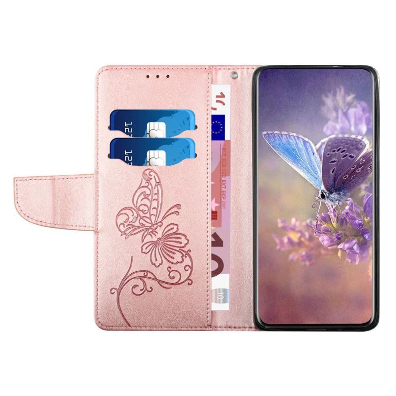 Case Samsung Galaxy S21 Ultra 5G Original Flip Cover Sommerfugl