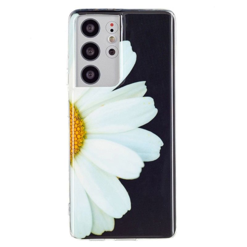 Cover Samsung Galaxy S21 Ultra 5G Fluorescerende Daisy