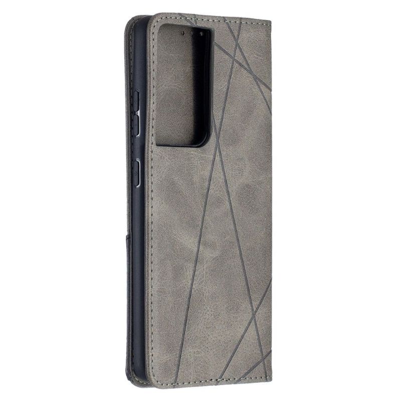 Flip Cover Samsung Galaxy S21 Ultra 5G Hemming Célinia Style Læder Kortholder