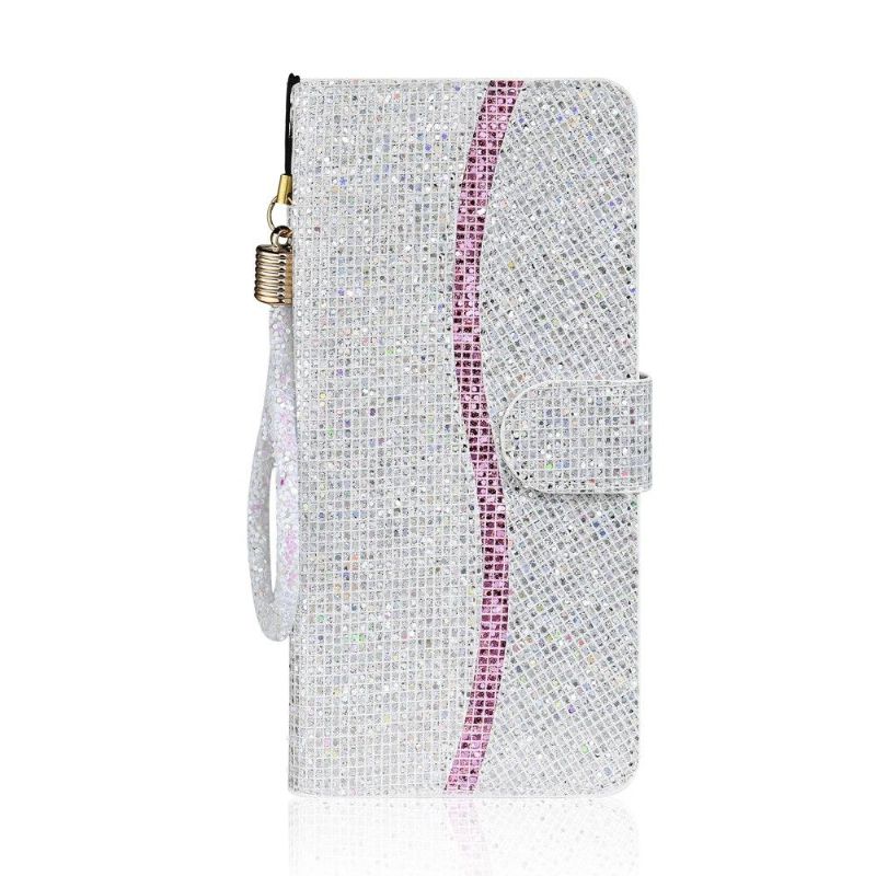 Læder Cover Samsung Galaxy S21 Ultra 5G Glitterkortholder