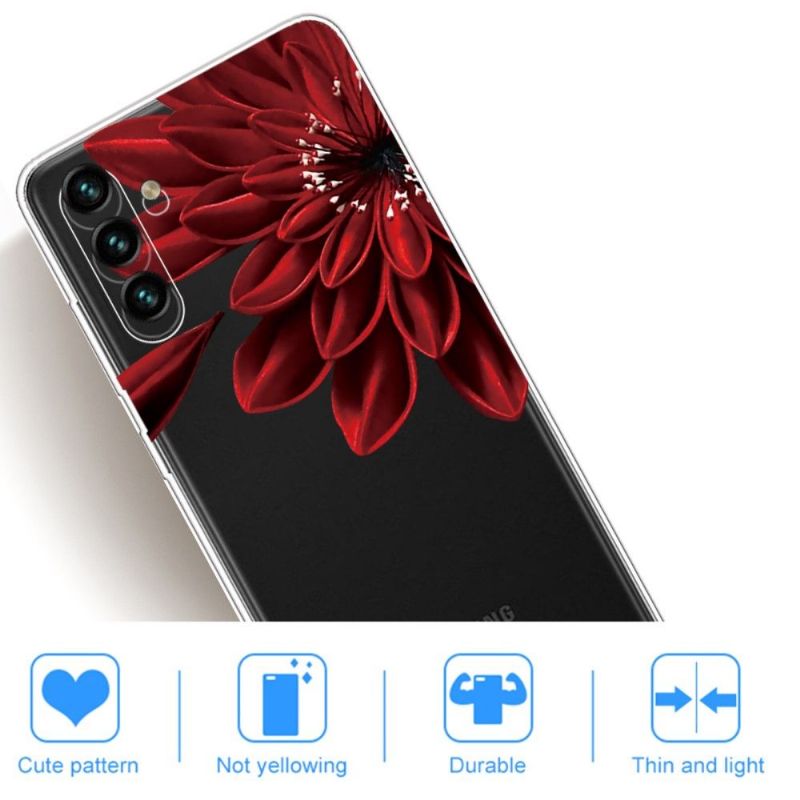 Cover Samsung Galaxy A13 5G Anti-fald Røde Blomster