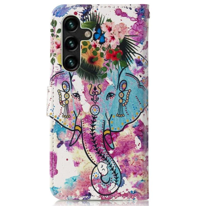 Flip Cover Samsung Galaxy A13 5G Anti-fald Tropisk Elefant