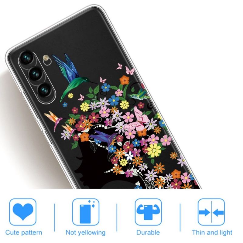 Mobilcover Samsung Galaxy A13 5G Original Kolibriblomster