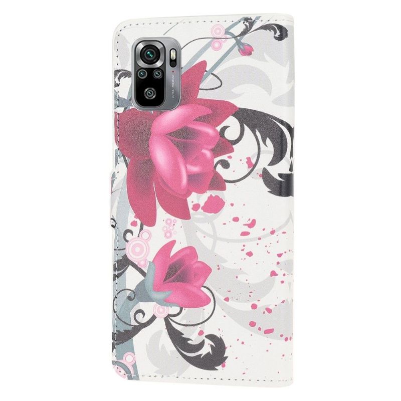 Flip Cover Xiaomi Redmi Note 10 Lotusblomster