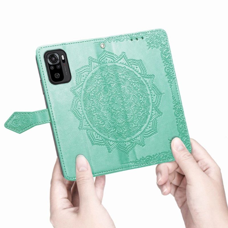 Flip Cover Xiaomi Redmi Note 10 Mandala Kortholder