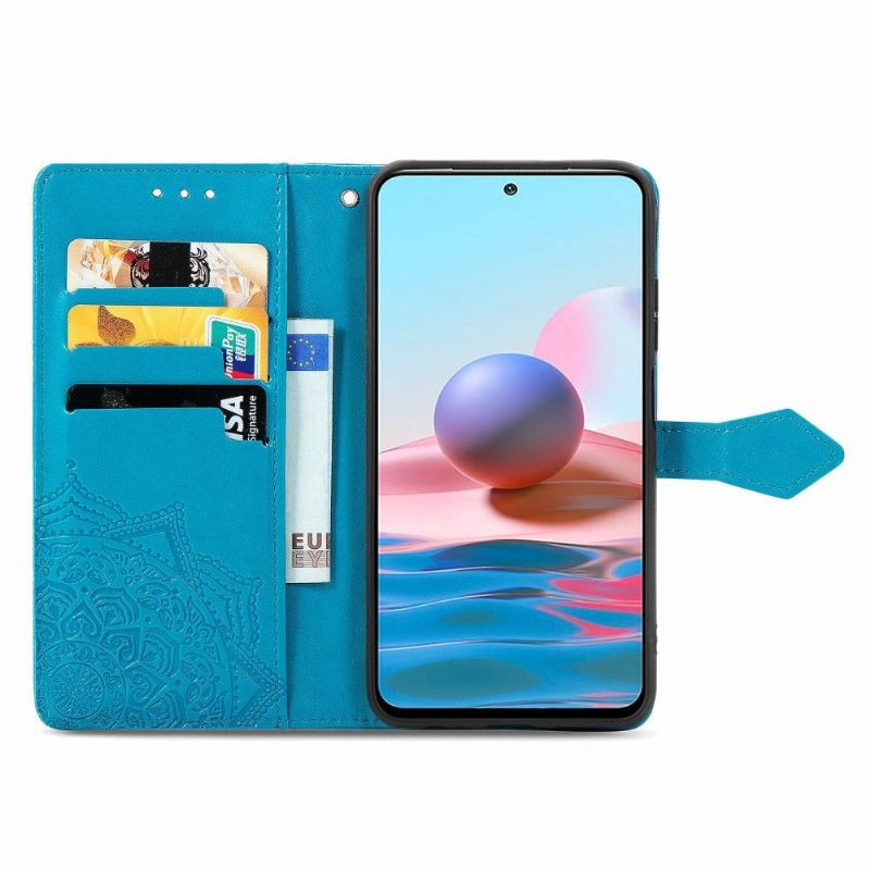 Flip Cover Xiaomi Redmi Note 10 Mandala Kortholder