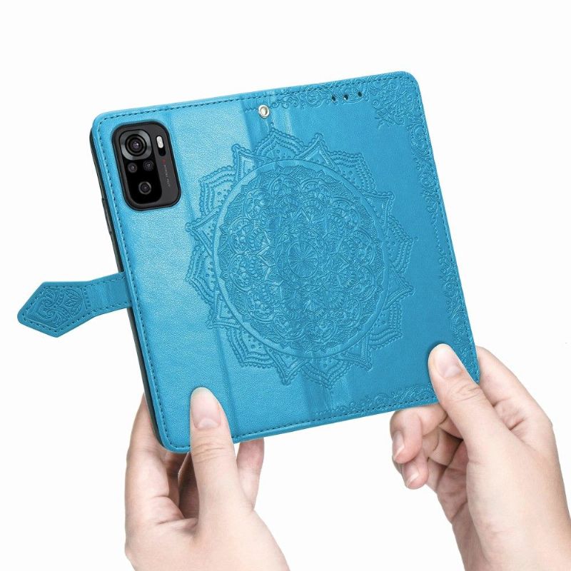 Flip Cover Xiaomi Redmi Note 10 Mandala Kortholder