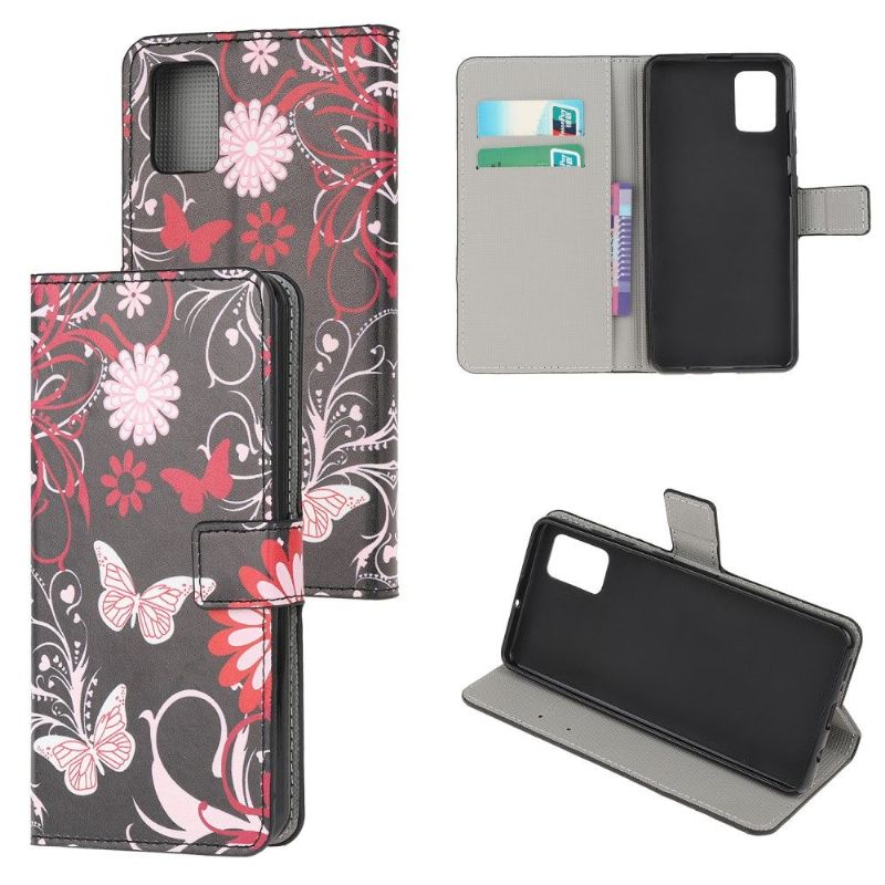 Flip Cover Xiaomi Redmi Note 10 Sommerfugle Og Blomster