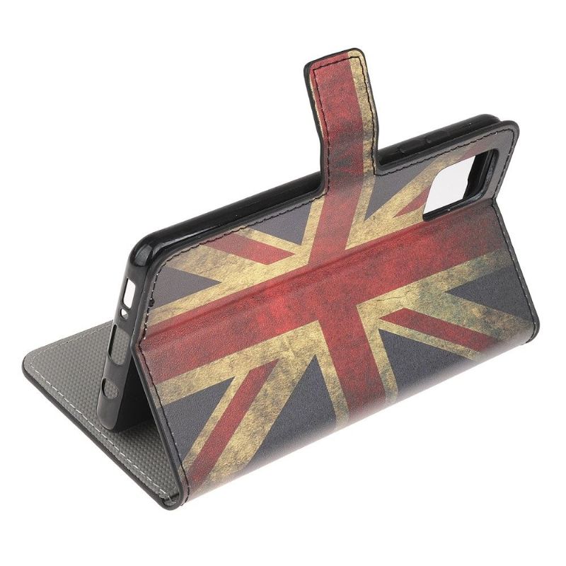 Flip Cover Xiaomi Redmi Note 10 Vintage Engelsk Flag