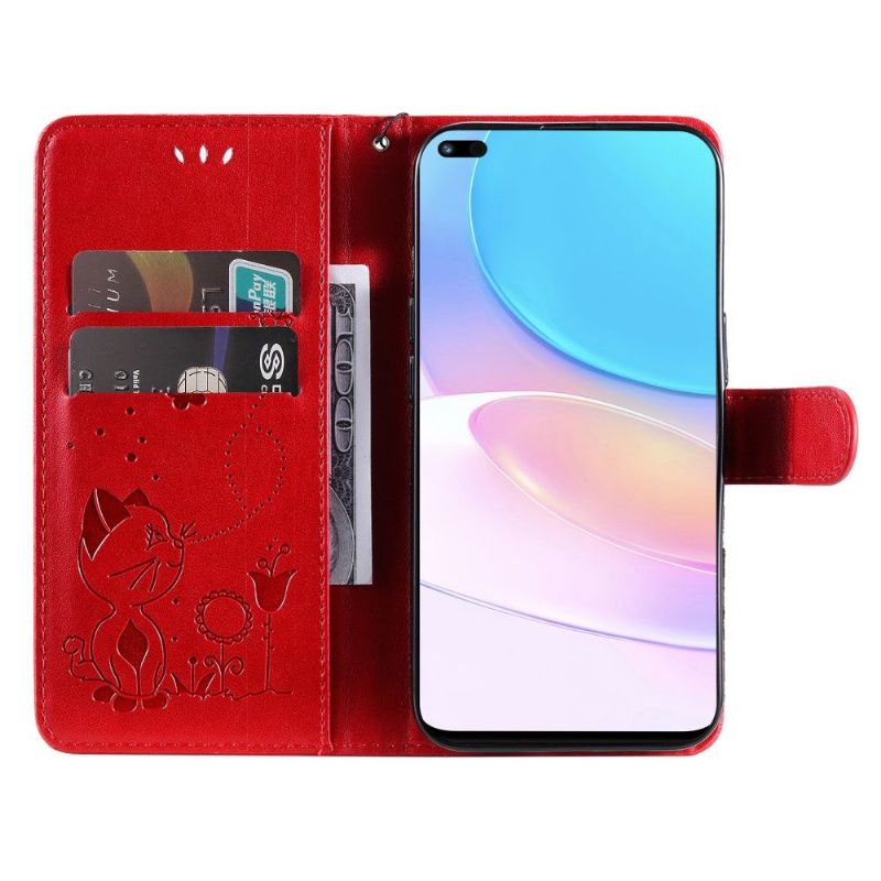 Flip Cover Honor 50 Lite / Huawei Nova 8i Hemming Katte Illustration