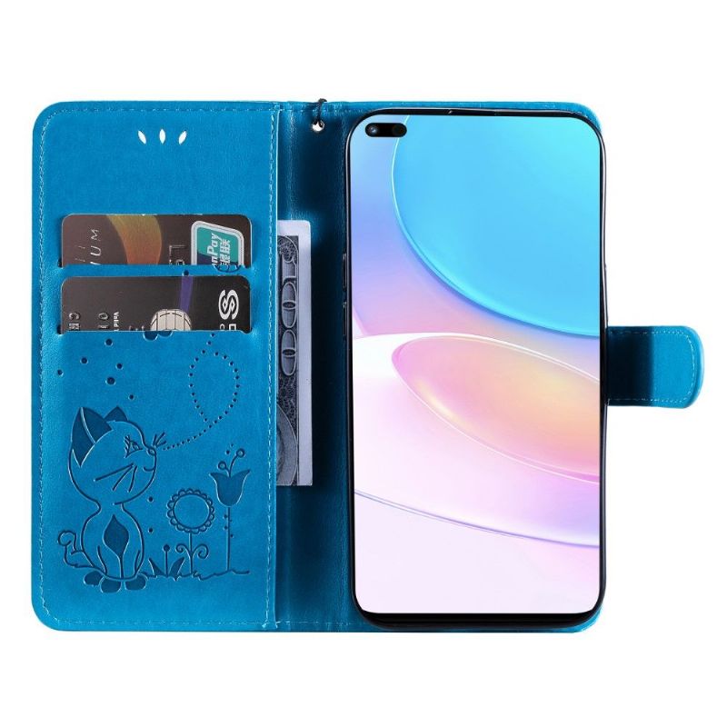 Flip Cover Honor 50 Lite / Huawei Nova 8i Hemming Katte Illustration