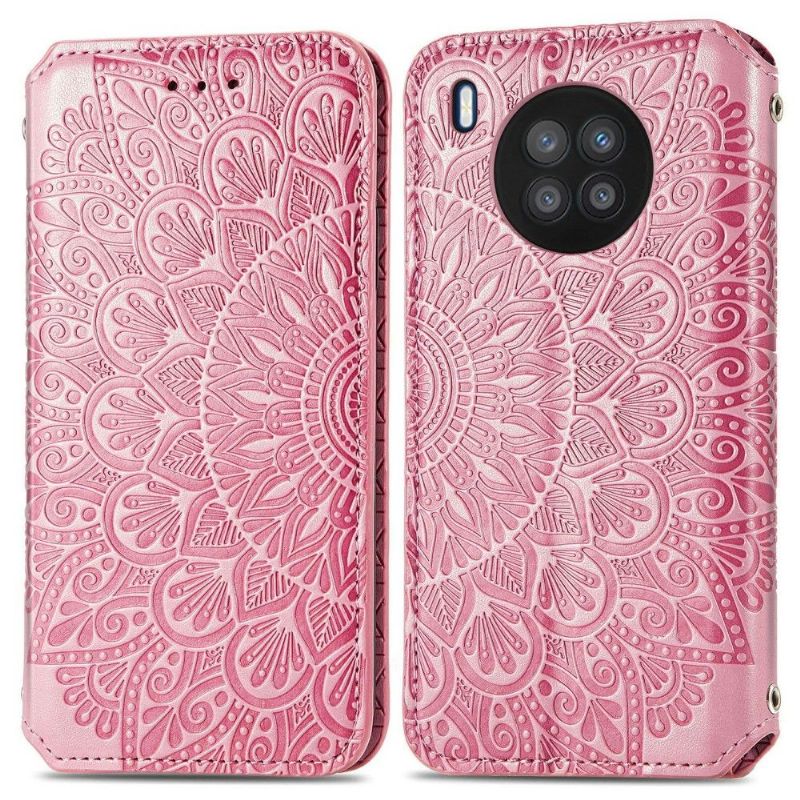 Flip Cover Honor 50 Lite / Huawei Nova 8i Læder Cover Flip Chic Mandala