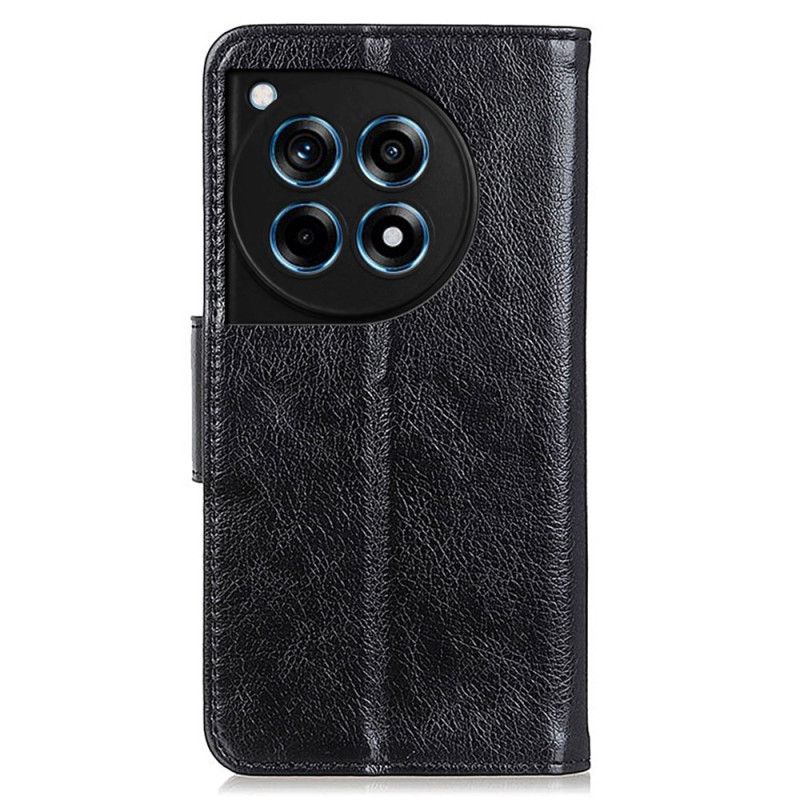 Flip Cover Oneplus 12r Nappa Tekstur