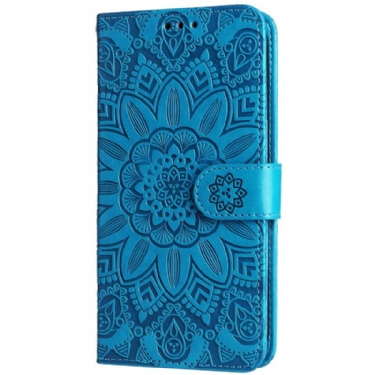 Flip Cover Oneplus 12r Pragtfuld Mandala Med Rem