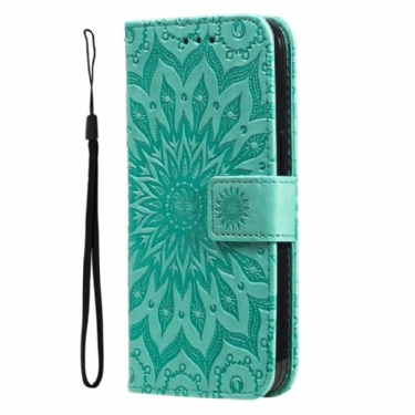 Flip Cover Honor Magic 5 Lite Mandala Sun Med Snor