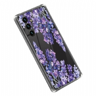 Cover Samsung Galaxy A14 / A14 5G Sømløse Lilla Blomster