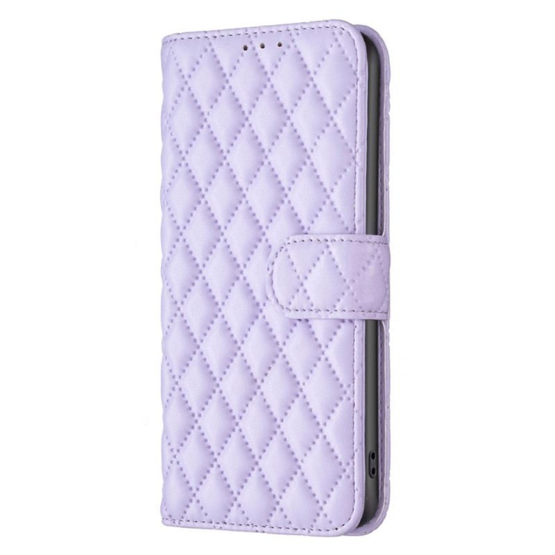 Læder Cover Samsung Galaxy A14 / A14 5G Quiltet Stil