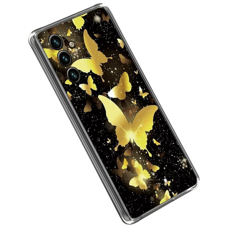 Mobilcover Samsung Galaxy A14 / A14 5G Flugt Af Sommerfugle