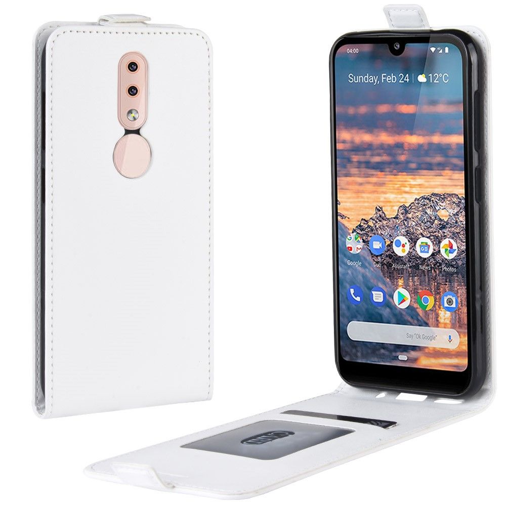 Etui Nokia 4.2 Anti-fald Flip Cover Lodret Kunstlæder