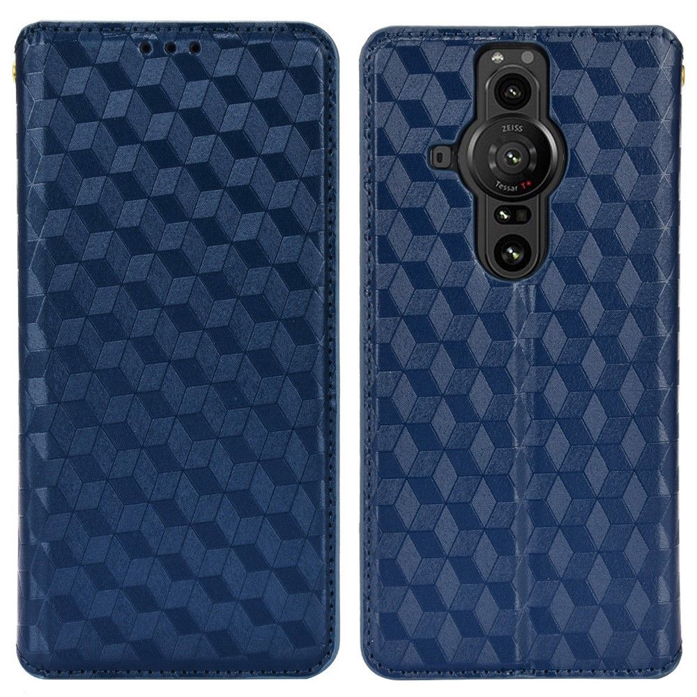 Læder Cover Sony Xperia Pro-I Flip Cover Designgeometri