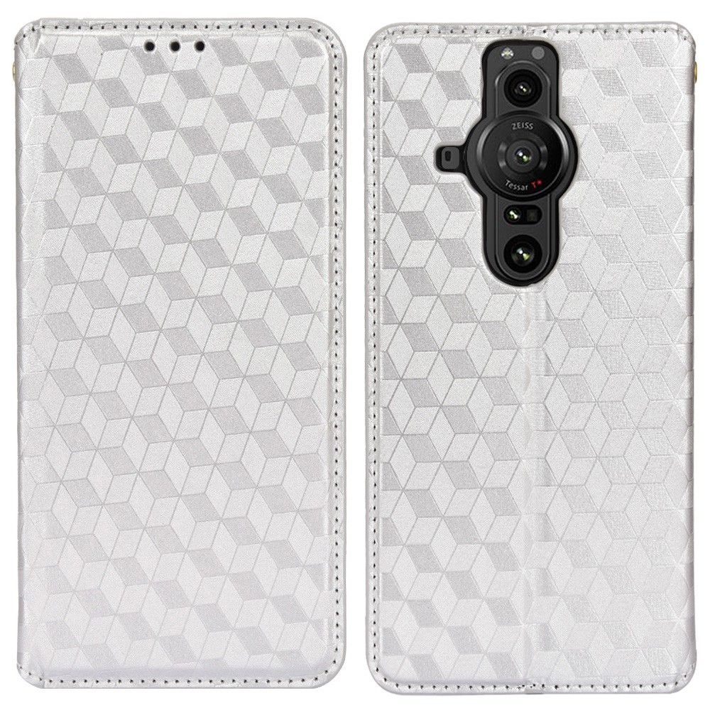 Læder Cover Sony Xperia Pro-I Flip Cover Designgeometri