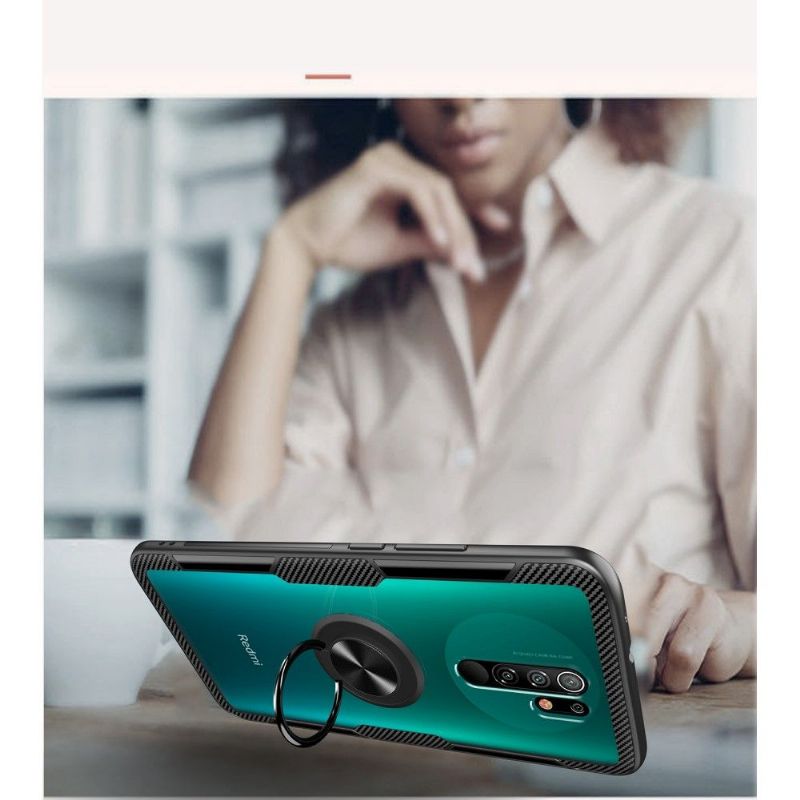 Cover Xiaomi Redmi 9 Anti-fald Gennemsigtig Finger