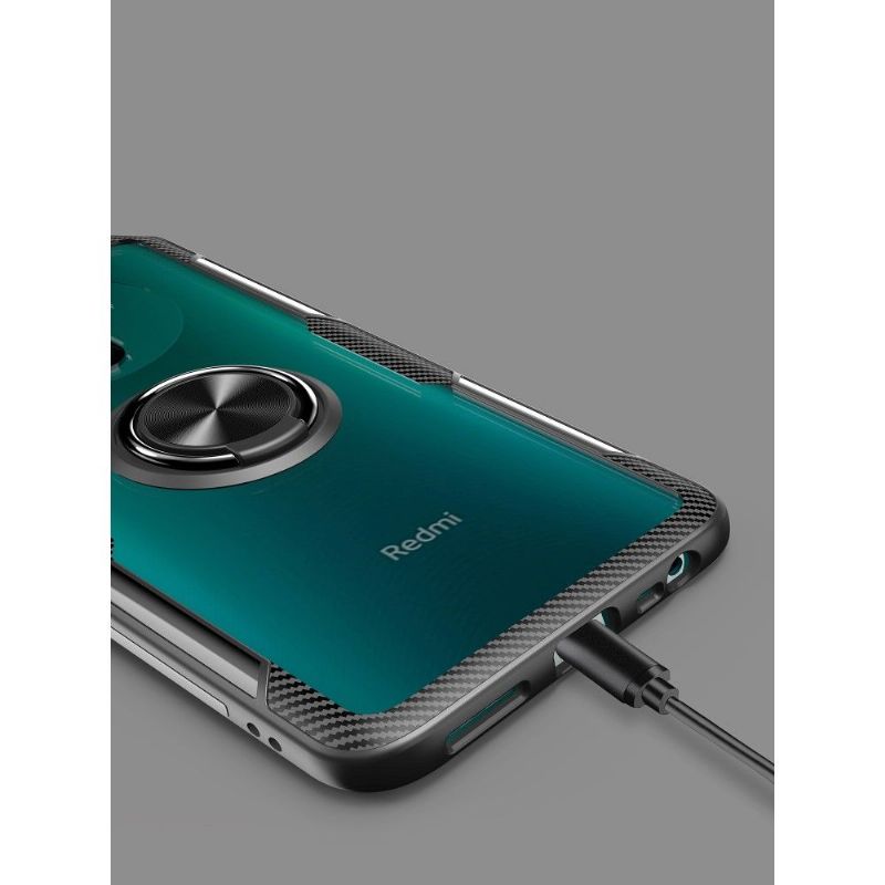 Cover Xiaomi Redmi 9 Anti-fald Gennemsigtig Finger