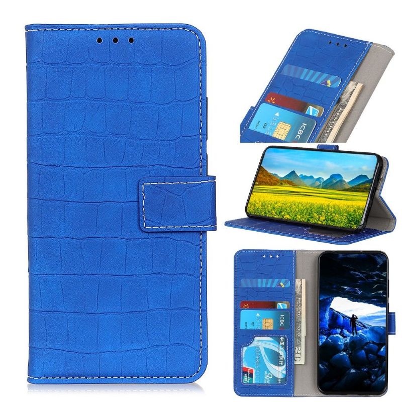 Flip Cover Xiaomi Redmi 9 Croc-look I Imiteret Læder