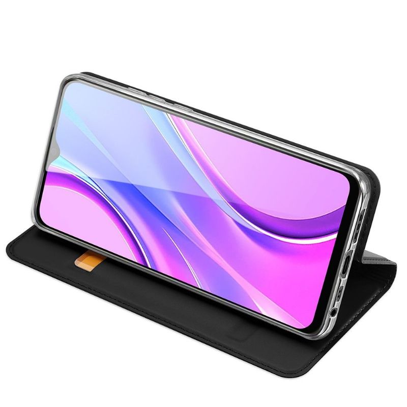 Flip Cover Xiaomi Redmi 9 Hemming Satin Belægning