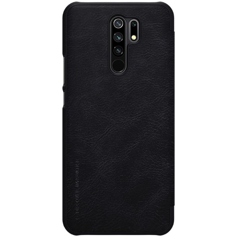 Flip Cover Xiaomi Redmi 9 Qin-seriens Lædereffekt