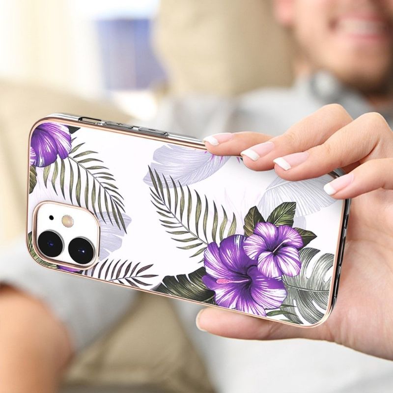 Cover iPhone 12 Mini Anti-fald Eksotiske Blomster