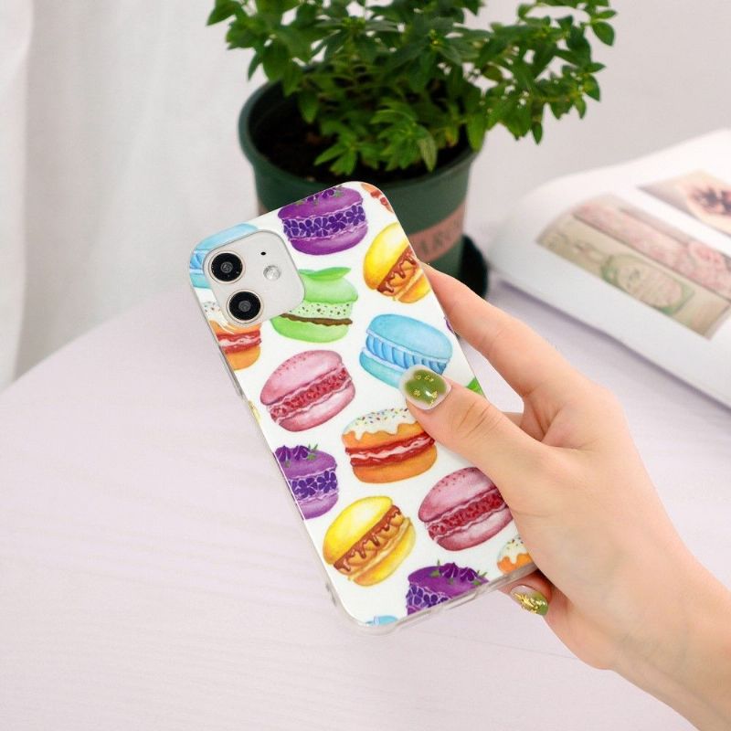 Cover iPhone 12 Mini Anti-fald Fluorescerende Macarons